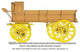 Heary Two-Horse Grain Delivery Wagon - Fine Art Giclee Print 24" x 36"