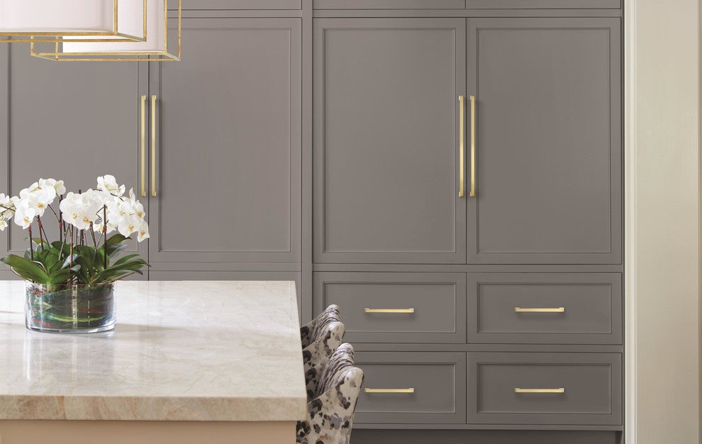 Amerock Blackrock Appliance Pull, Golden Champagne, 18" Center-to-Center