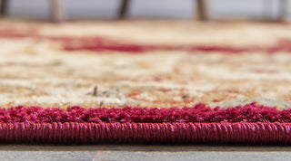 Unique Loom Red Leon Versailles 6' 0 x 6' 0 Round Rug