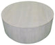 Tamia 42" Round Wooden Coffee Table, Distressed White