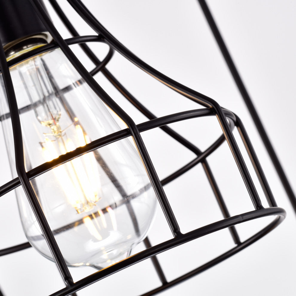 Thalia 5-Light Black Cluster Pendant