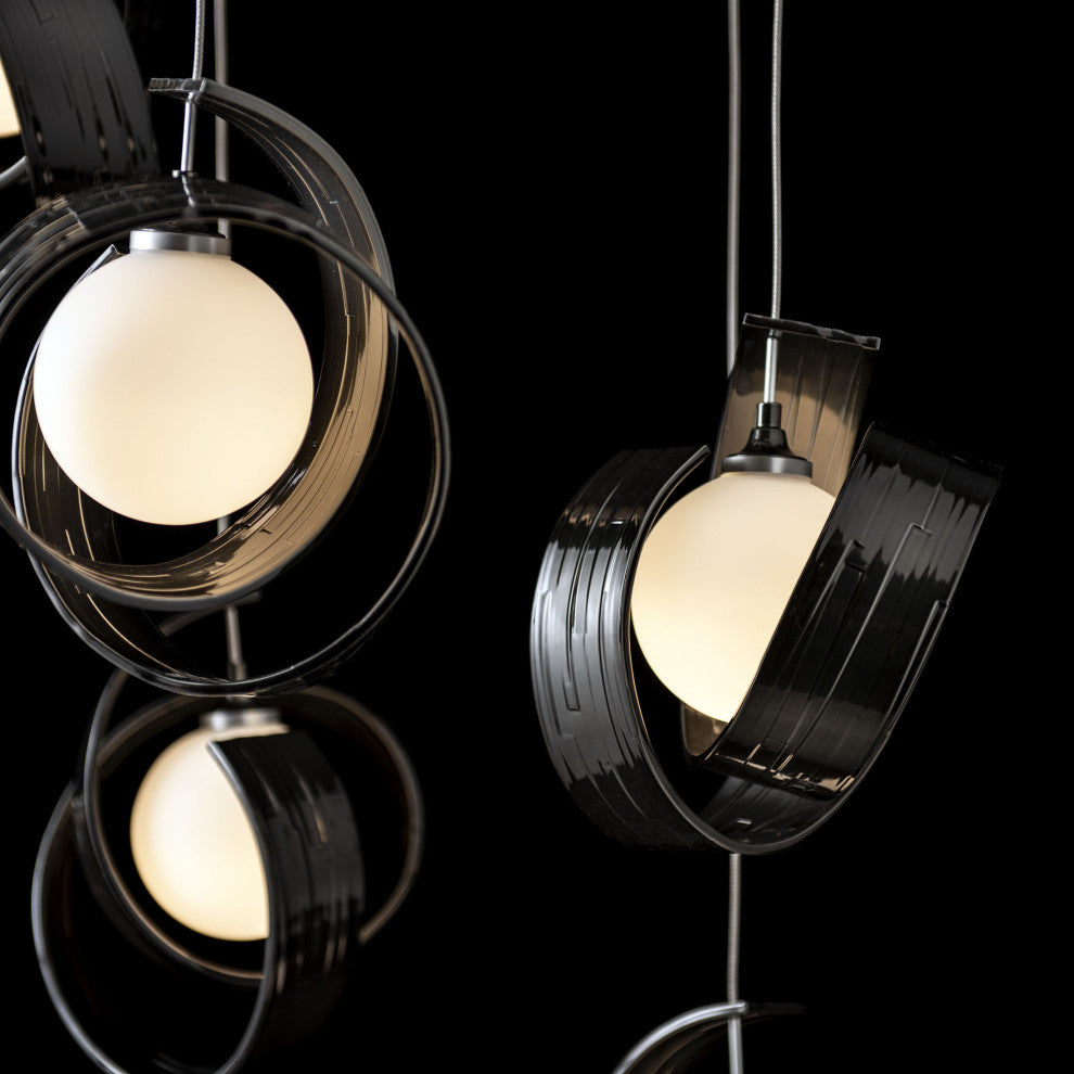 Riza 9-Light Pendant Ink Opal Glass Standard
