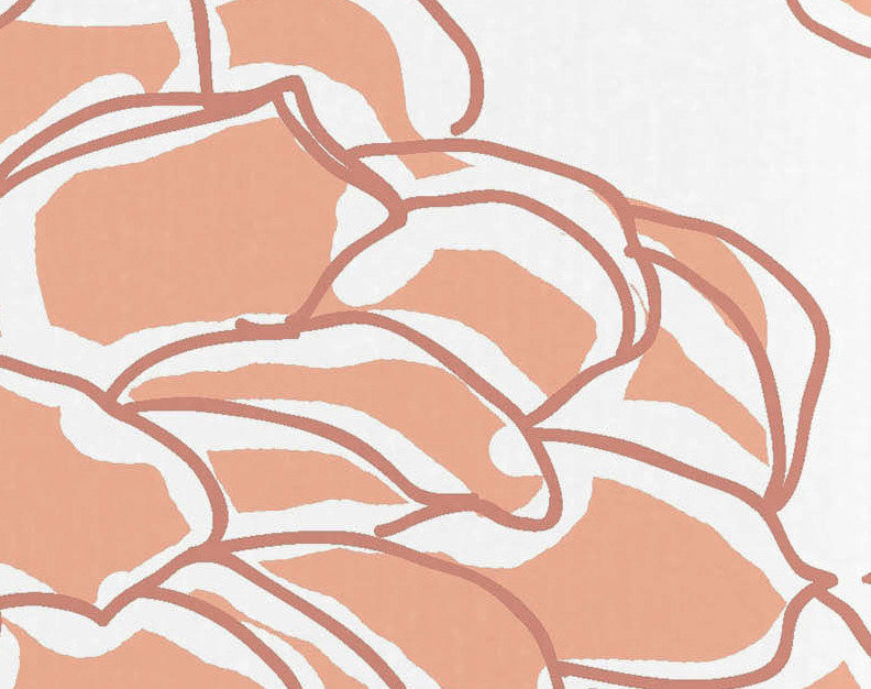 18"x30" Olivia Floral Print Kitchen Towel, Orange
