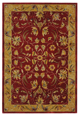Safavieh Anatolia an526a Rug, Burgundy/Gold, 6'0"x6'0" Square
