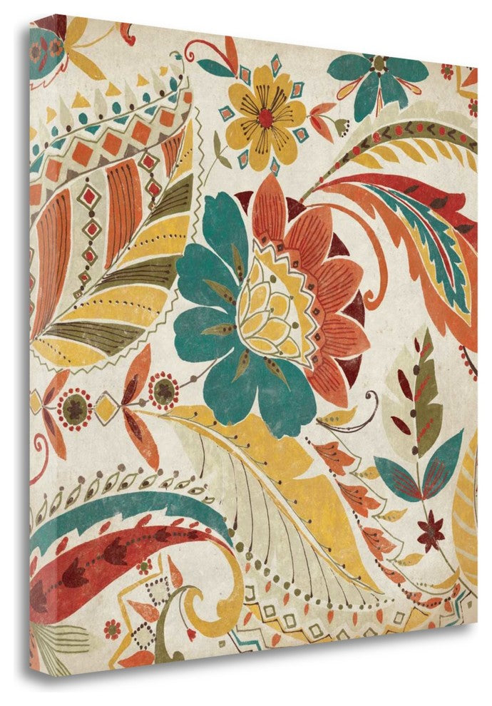 "Boho Paisley Spice II" By Wild Apple Portfolio, Giclee on Gallery Wrap Canvas