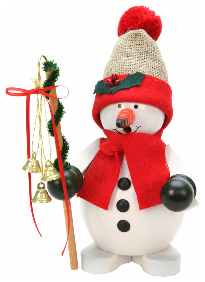 Christian Ulbricht Incense Burner- Snowman With Santa Hat