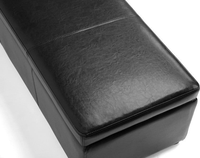 Dennehy Black Brown Ottoman