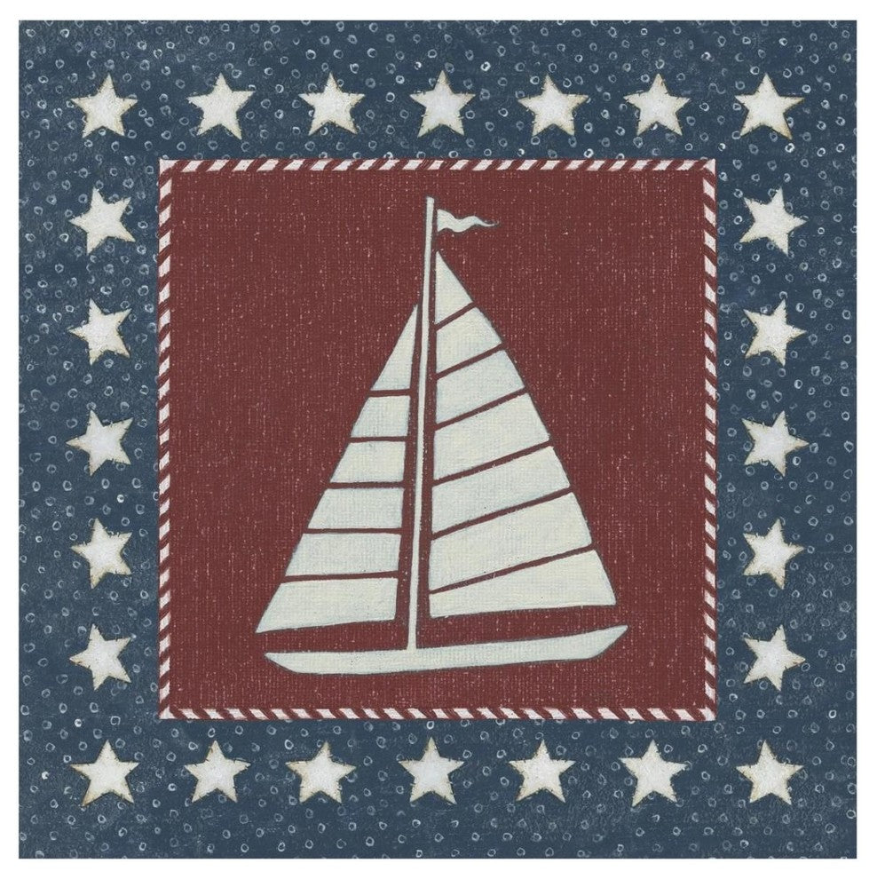 "Coastal Americana I" Digital Paper Print by David Carter Brown, 42"x42"