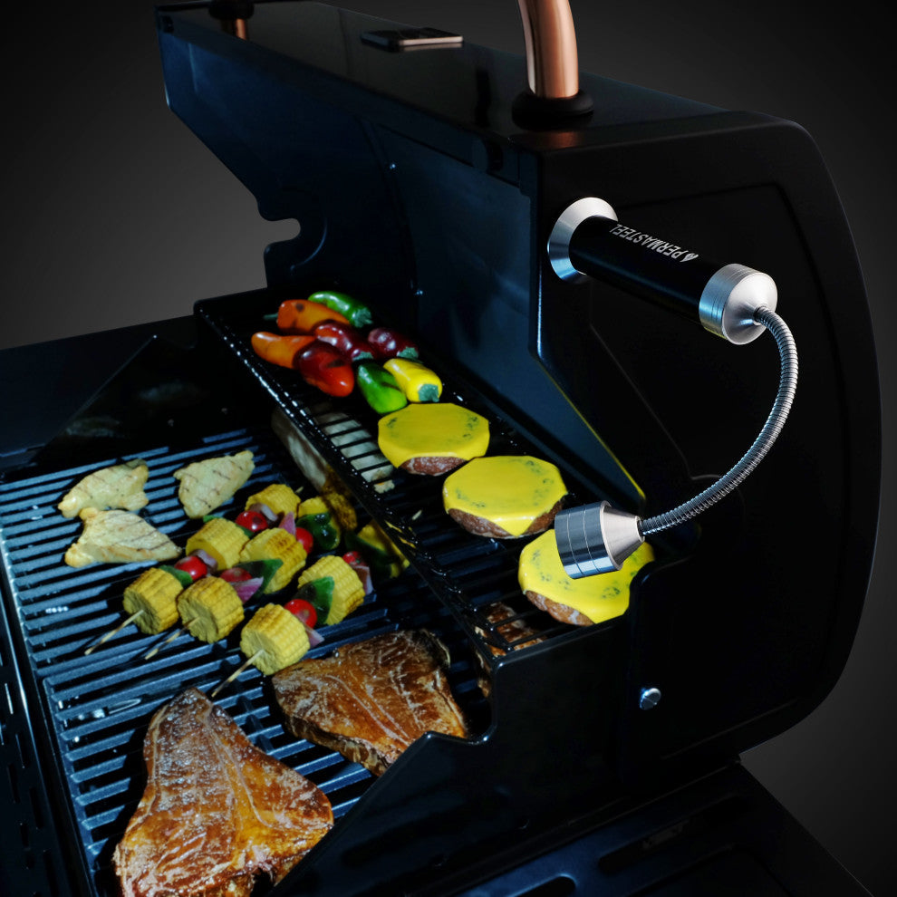 Permasteel LED Grill Lights, 2-Pack in Black