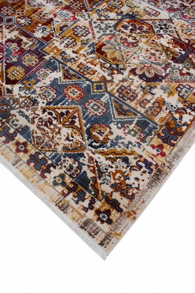 Noori Rug Latif Tracey Ivory/Rust Rug