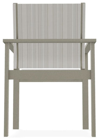 Tribeca Sling Outdoor Stackable Armchair, Harbor/Storm
