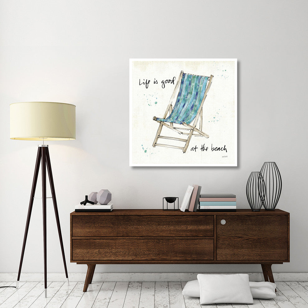 "Beach Divas VII Aqua" Digital Paper Print by Anne Tavoletti, 42"x42"