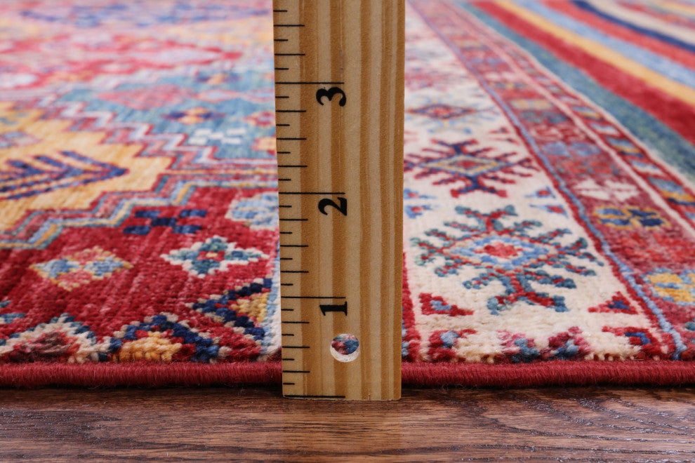 Tribal Khorjin Hand Knotted Wool Rug 3' 3" X 4' 9" Q8040