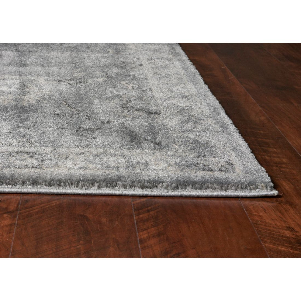 KAS Hue 4708 Gray Farrah Area Rug, 2'2"x7'6" Runner