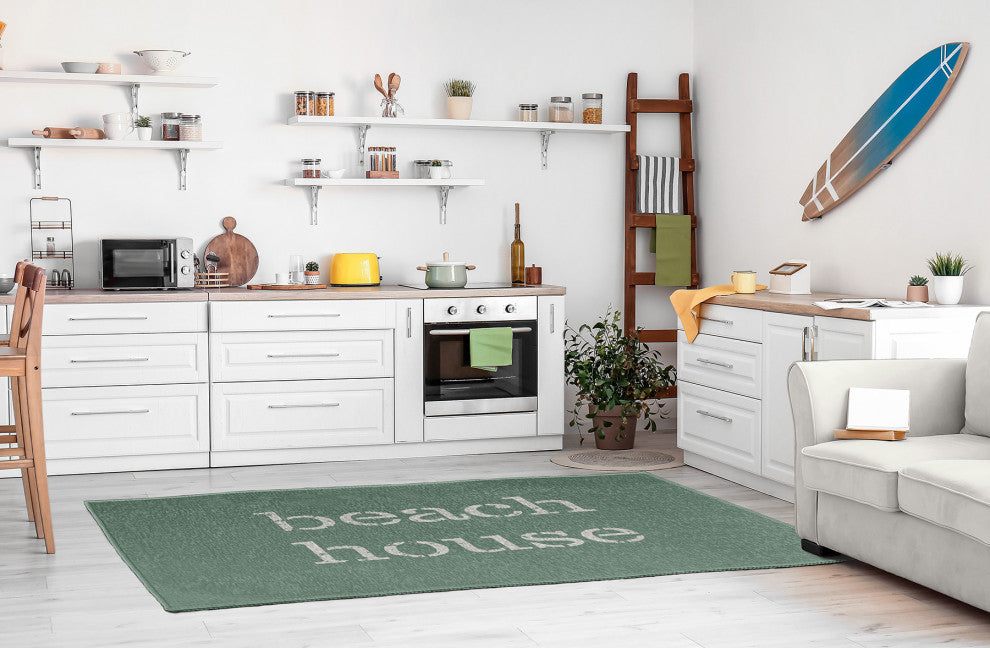 Beach House  Nautical Chenille Rug