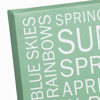 Green Spring Sayings 14x11 Canvas Wall Art