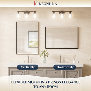 Hollywood Vanity Mirror, Lights,3 Color Lighting Modes, Memory, Gold, 23x18
