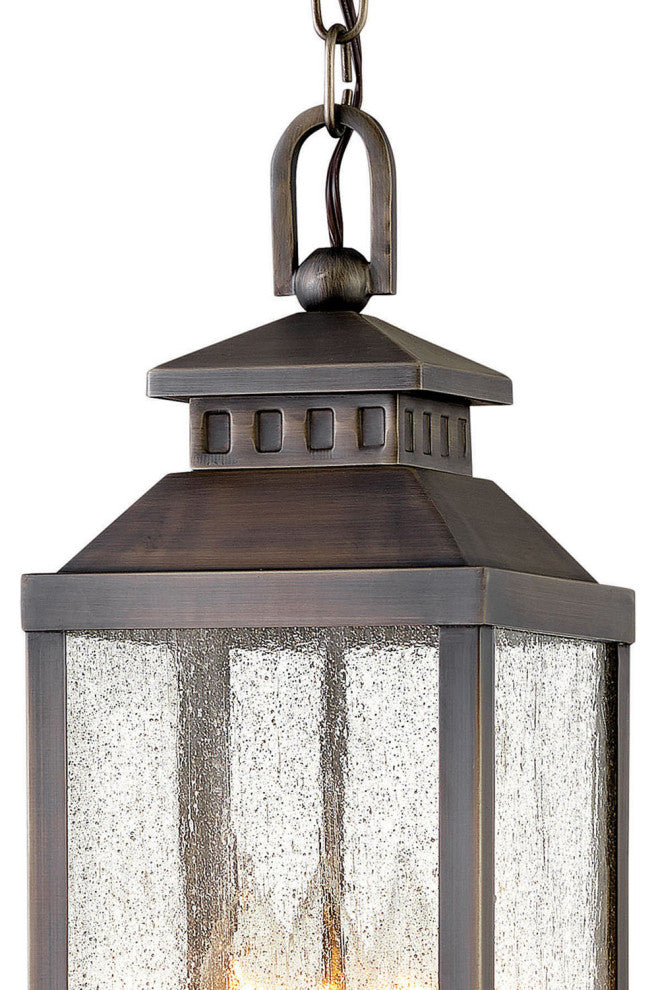 Hinkley Revere Medium Hanging Lantern, Blackened Brass
