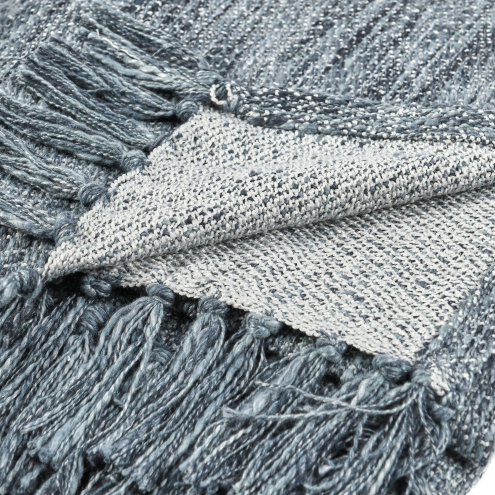 Sharma 50"x70" Throw Blanket by Kosas Home , Blue