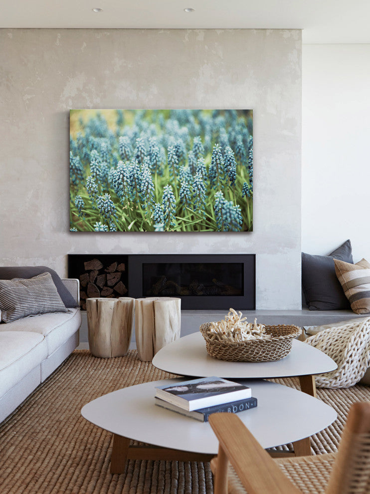 "Blue Bells" by Morgan Hartley Painting Print Wrapped Canvas, 18x12