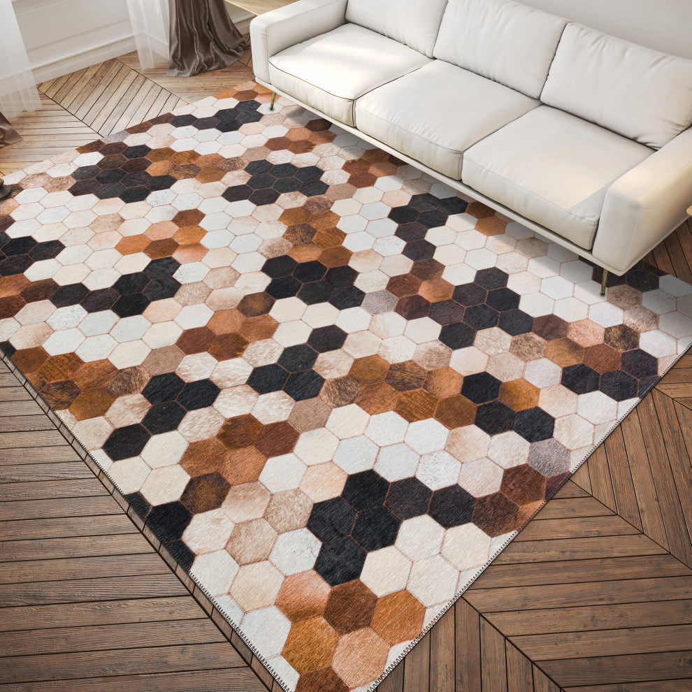 Indoor/Outdoor Stetson SS9 Canyon Machine Washable 5' x 7'6" Rug
