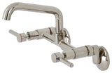 KS823PN Concord Two-Handle Wall-Mount Kitchen Faucet, Polished Nickel