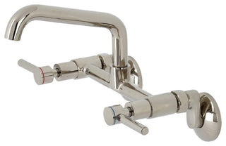 KS823PN Concord Two-Handle Wall-Mount Kitchen Faucet, Polished Nickel