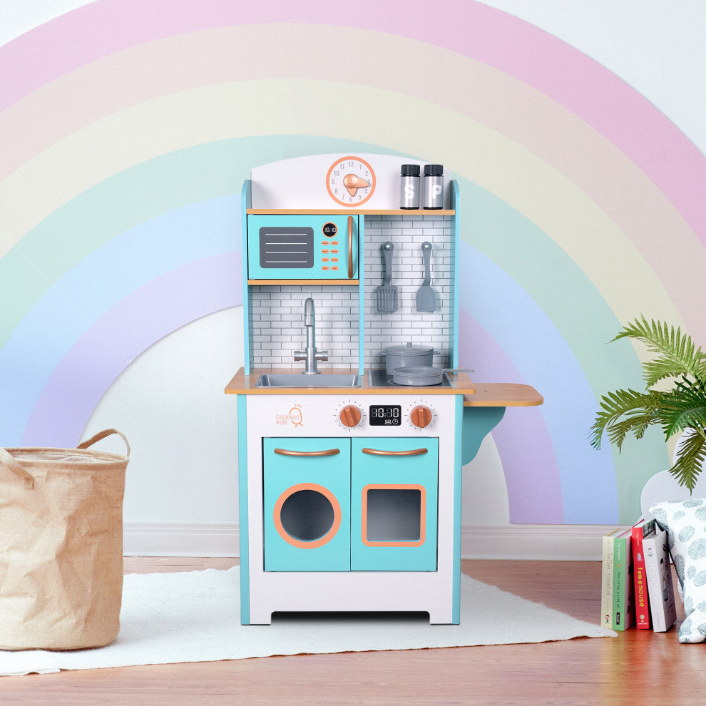 Little Chef Santos Retro Play Kitchen, Aqua