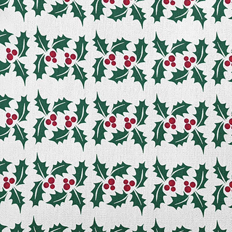 Holly Stripes Accent Pillow, Forest Green, 26"x26"