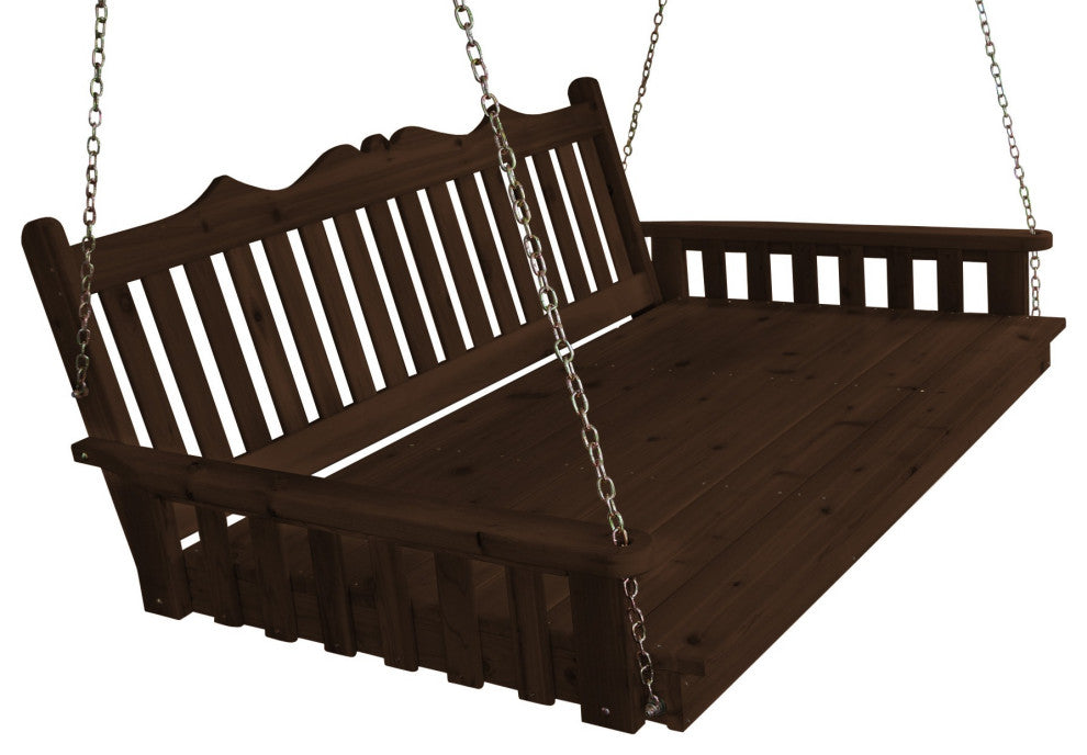 Cedar Royal English Swingbed, Walnut Stain, 4 Foot