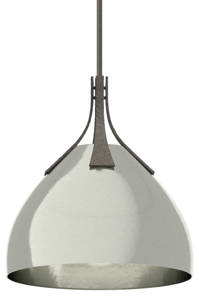 Summit Pendant, Dark Smoke Finish, Sterling Accents, Standard Overall Height