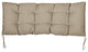 Sunbrella Canvas Indoor/Outdoor Tufted Bench Cushion, Taupe, 37x17x2"