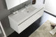 Mezzo 60" White Wall Hung Single Sink Modern Bathroom Vanity, FFT3071CH
