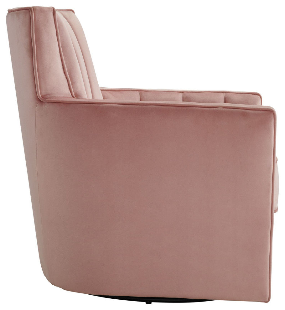 Picket House Furnishings Lawson Swivel Chair, Blush