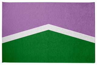 Genderqueer Chevron Chenille Rug, Genderqueer Chevron, 2'x3'