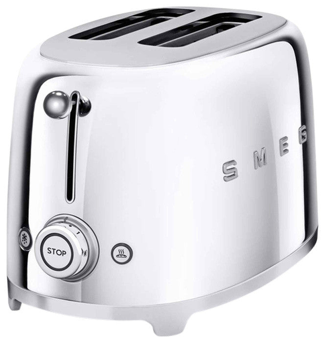 Smeg 2-Slice Toaster, Chrome