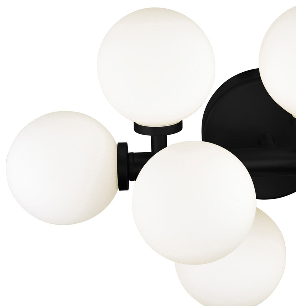 Arya Wall Sconce, Black, 18 Inches