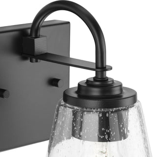 Martenne Collection 1-Light Matte Black Modern Farmhouse Vanity Light