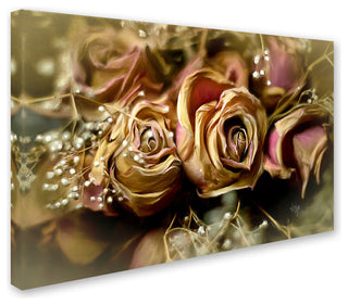 Lois Bryan 'Painted Old Roses' Canvas Art, 24"x16"