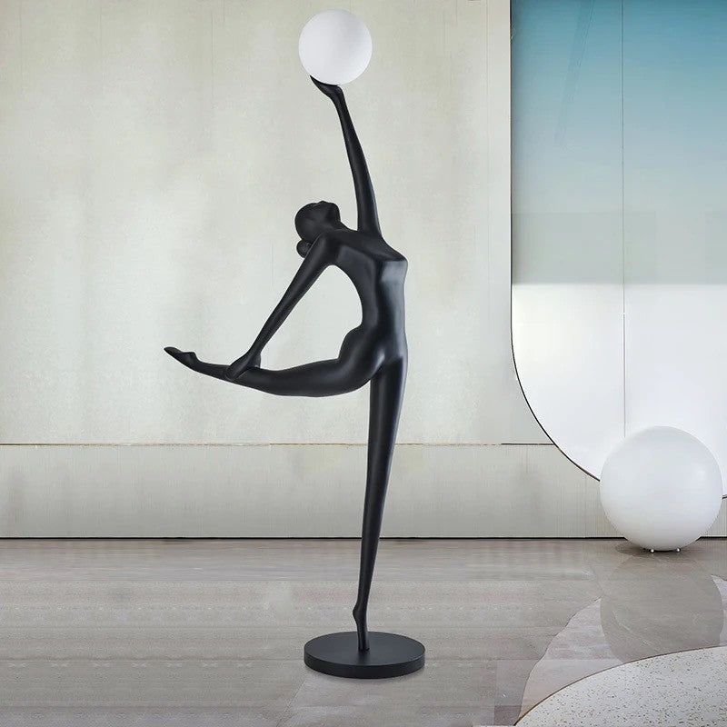 75'' Black Novelty Floor Lamp