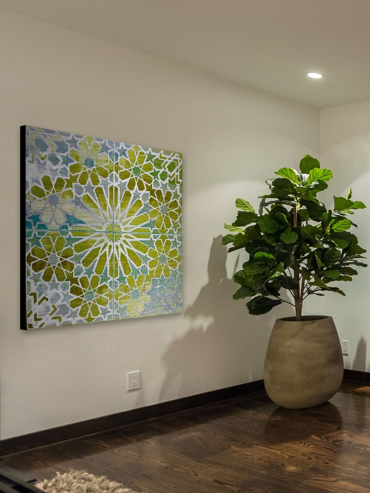 "Boucles" Print on Brushed Aluminum, 32"x32"
