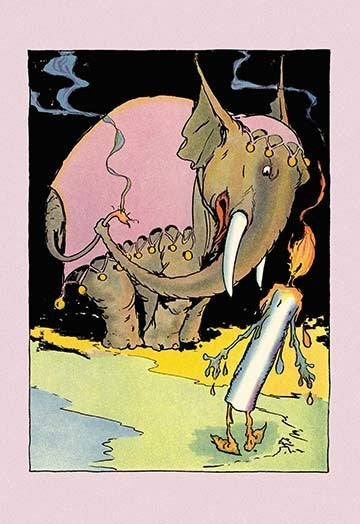 Candleman and Kabumpo- Fine Art Giclee Print 24" x 36"