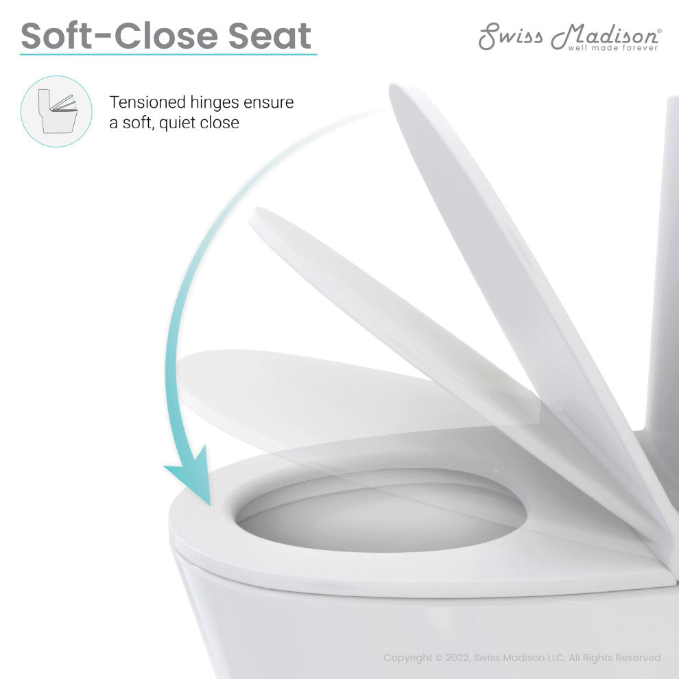 St. Tropez One Piece Elongated Toilet Right Side Flush 1.28 gpf