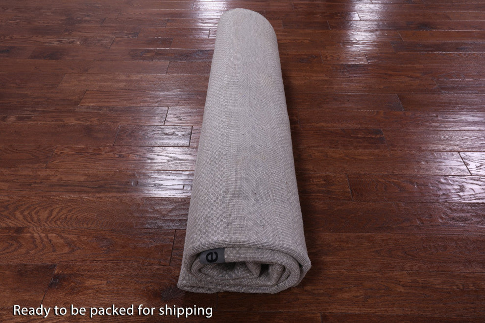 8' 0" X 9' 10" Handmade Savannah Grass Wool and Silk Rug Q11999