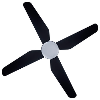 Lucci Air Aria Hugger 52" CTC Light With Remote Ceiling Fan, Black