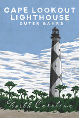 "Outer Banks" Painting Print on Wrapped Canvas, 16x24
