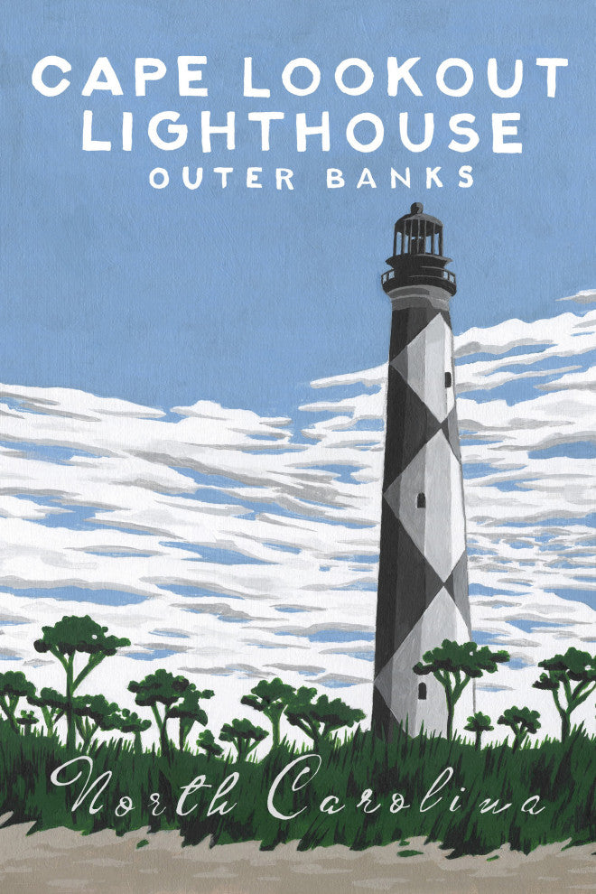 "Outer Banks" Painting Print on Wrapped Canvas, 16x24