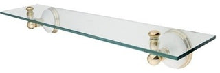 Kingston Brass Glass Shelf, Polished Brass