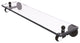 Pacific Grove 16" Glass Shelf with Twisted Accents, Oil Rubbed Bronze