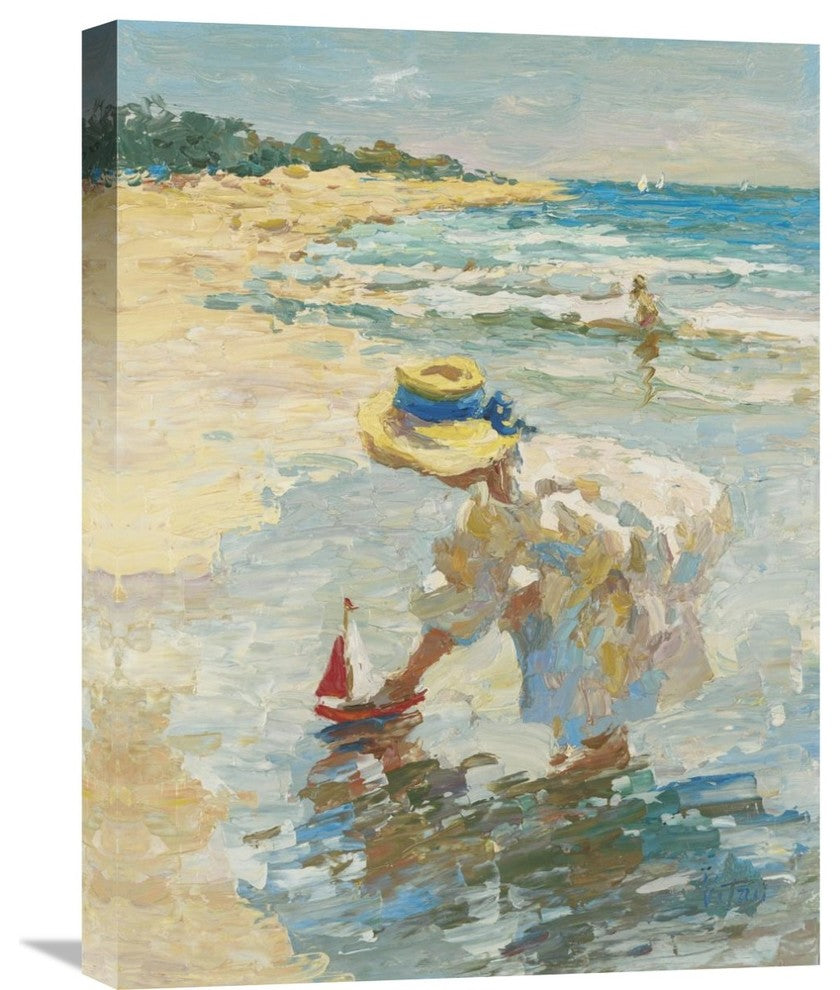 "Seaside Summer II" Stretched Canvas Giclee by Vitali, 18"x24"
